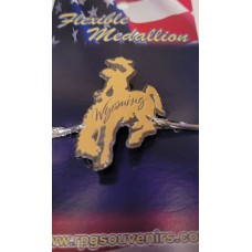 Wyoming Cowboy Walking Stick Emblem